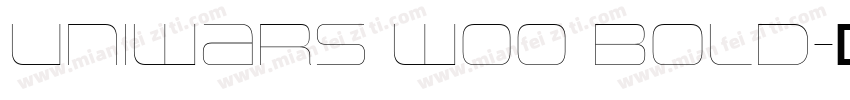 Uniwars W00 Bold字体转换